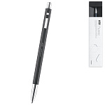 Ручка подарочная шариковая автоматическая " Monami " 153 ID Smoky, черная, 1,0мм, цвет корпуса- дымчатый, материал корпуса- металл, клип из хромированной нержавеющей стали, подарочная упаковка