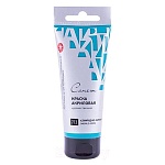 Краска акриловая " Сонет " 120мл туба изумрудно-зеленая, европодвес