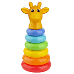 Пирамида " Совтехстром " Зоопарк Жираф 25см, 8 деталей, сетка