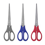 Ножницы " Erich Krause " EasyCut 19,0см пластиковые ручки, ассорти, картонная упаковка, европодвес
