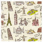 Упаковочная бумага " Миленд " 70см*100см 10 листов Время путешествовать, в рулоне, 90г/м2