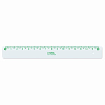 Линейка " Стамм " 16см непрозрачная, белая с цветной шкалой, пластиковая
