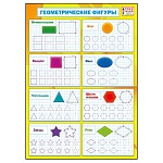 Плакат " Мир поздравлений " 450 А4 Геометрические фигуры, ламинация, пиши- стирай