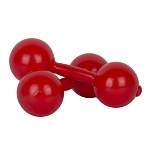 Гантели " Совтехстром " 1,0кг пластиковые, пустые, 2шт, 25*8,5см