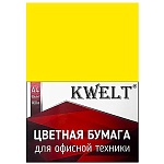 Бумага " KWELT " неон А4 80г/м2 100л желтый