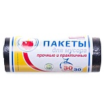 Мешки для мусора " Avikomp "  20л 30шт черные, толщина 6мкм, в рулоне, ПНД