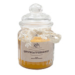Свеча ароматизированная в банке " РСМ " Цитрус и грейпфрут, 75*120мм, время горения 45часов, со стеклянной крышкой