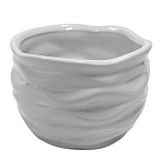 Ваза керамическая " KWELT " Pot, белая, 6*7,5*9,5см