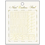 Наклейки для ногтей Золотая Спираль и линии 8*13см, европодвес