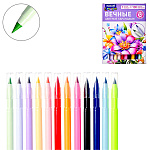 Карандаши цветные вечные пластиковые 12цв " Mazari " круглые, картонная упаковка