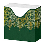 Салфетки бумажные 2-слойные " GrandPero " Алладин 25шт, 100% целлюлоза 33*33см,белые, в коробке