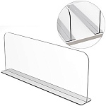 Разделитель пластиковый на T- основании DIVT-150, высота 150мм, длина 380мм