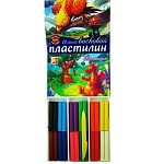 Пластилин " Луч " Фантазия 12цв 180г восковой, мягкий, со стеком, картонная упаковка