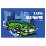 Альбом А4 16л " Проф-Пресс " Эконом Дерзкая машинка, на скобе, обложка- мелованная бумага, блок- офсет 80г/м2