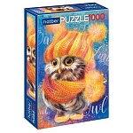 Пазлы " Hatber " 1000элементов Premium Совёнок 68*45см, картонная упаковка