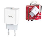 Блок питания сетевой " Hoco " C76A Plus, Speed Source, белый, 3,1А, QC3.0, 20W, PD3.0, USB, Type-C, пластик (кабель в комплект не входит)