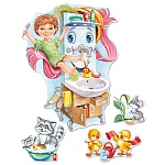 Набор оформительский " Империя поздравлений " 997 Мойдодыр, 4 детали