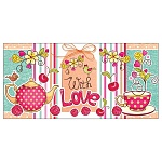 Конверт для денег " Мир открыток " 4-15 With love. Ягоды, 165*85мм, без отделки, текст