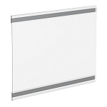 Карман информационный PS-M A4 горизонтальный с магнитным скотчем, пластиковый, настенный, прозрачный