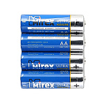 Батарейка " Mirex " LR6 алкалиновая, термоусадка