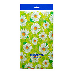 Скатерть одноразовая " Интерпак " 120*180см, 35мкм, ПВД, Летний день, пакет, европодвес