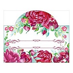 Банкетная карточка без надписи " Открытая планета " 065 Цветы, 93*64мм, без отделки