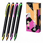 Роллер " Erich Krause " Sleek Matic Accent черная 0,5мм, толщина письма 0,4мм, круглый корпус, картонная упаковка