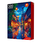 Пазлы " Рыжий кот " 500элементов Восточная улица 33*47см, картонная упаковка 22,5*32*4см