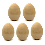 Набор деревянных заготовок из липы " Мастерская РуТвор " Яйцо, 5шт, h= 35мм d=25мм