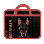 Папка с ручками А4, пластик, 1 отделение, 75мм, Doberman " Пчелка " 330*260*75мм