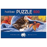 Пазлы " Hatber " 500элементов Панорама Котенок 65,5*23см, картонная упаковка