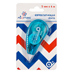 Корректирующая лента " Attomex " 5мм*4м, регулировка натяжения ленты, картонный блистер, европодвес