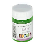 Акрил шелк/батик " Decola " 50мл зеленая светлая