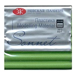 Пластика " Сонет " брус 56гр зеленый бриллиант