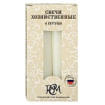 Свеча хозяйственная " РСМ " 4шт, 20*155мм, время горения 5 часов, картонная упаковка