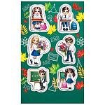 Наклейка " Мир открыток " 0-11 А6 Школьники, 98*159мм