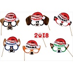 Набор для фотосессии " Мир поздравлений " 983 Собака- Новый год отмечака!