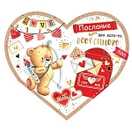 Открытка " Мир открыток " 2-01 Послание для кого-то особенного, 297*159мм, фольга золотая, рельеф, текст