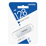 Флеш-диск " SmartBuy " 128GB Scout белый USB 2.0, пластик