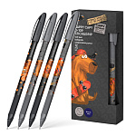 Ручка шариковая " Erich Krause " U-109 Stick&Grip Happy Capy Ultra Glide Technology синяя 1,0мм, толщина письма 0,3мм, треугольная, резиновый рифленый держатель, игольчатый пишущий узел, непрозрачный корпус - ассорти, картонная упаковка