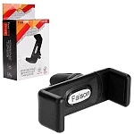 Держатель для смартфонов автомобильный " FaisON " FH-01B черный/серая вставка, пластик, воздуховод, раздвижной