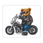 Магнит виниловый " Хорошо " 918 Мишка на мотоцикле 60*70мм