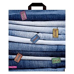 Пакет ПЭ " Миленд " с петлевой ручкой ПВД, 34*40см 40мкм Джинсовая коллекция