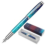 Ручка подарочная перьевая " Parker " Submerge IM Last Frontier SE, картридж синего цвета, цвет корпуса- лазурный/синий, подарочная упаковка