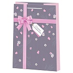 Пакет бумажный " Мир открыток " 32,7*26*13,5см Счастье каждый день, ламинированный