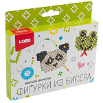 Фигурки из бисера " Lori " Панда, лягушонок, бисер, проволока, инструкция, картонная упаковка, европодвес