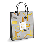 Пакет ПЭ " Интерпак " с пластиковой ручкой МП, 23*27см 150мкм Геосфера