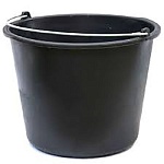 Ведро " Милих " строительное, 12л пластмассовое, с металической ручкой, без крышки