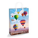 Пакет ПЭ " Интерпак " с пластиковой ручкой МП, 30*40см 150мкм Атмосфера