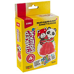 Выращивание кристаллов " Lori " Стикерняшки. Арбузный перекус. Красный кристалл, в наборе:химический состав с красителем, поддон для выращивания, картонная основа, декоративный картонный элемент, 4 стикера, инструкция